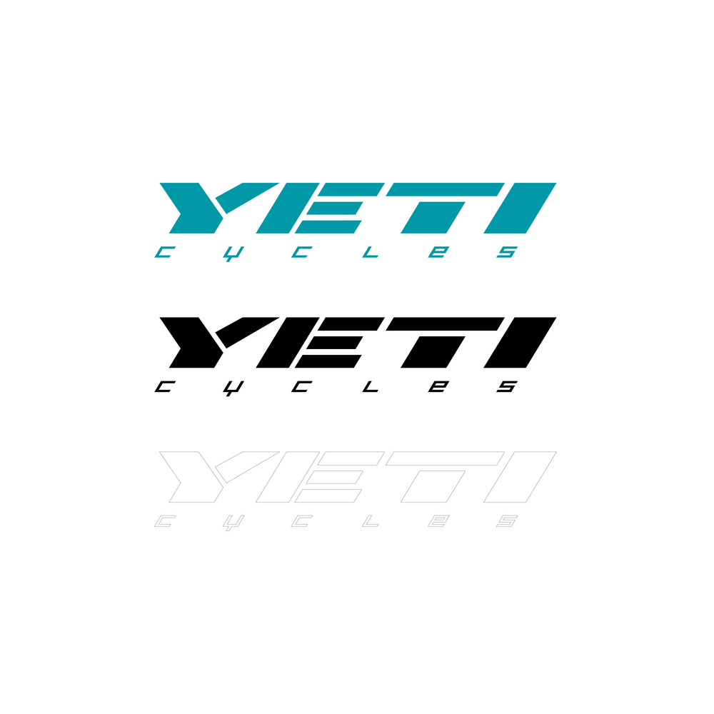 Yeti Slant Logo Sticker Pack