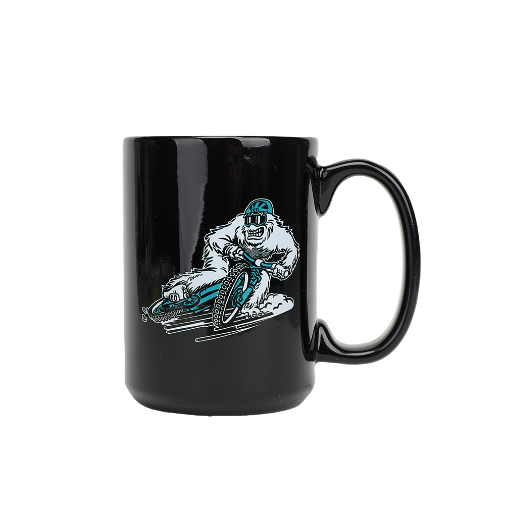 Coffee Mug black 15OZ sliding Yetiman 